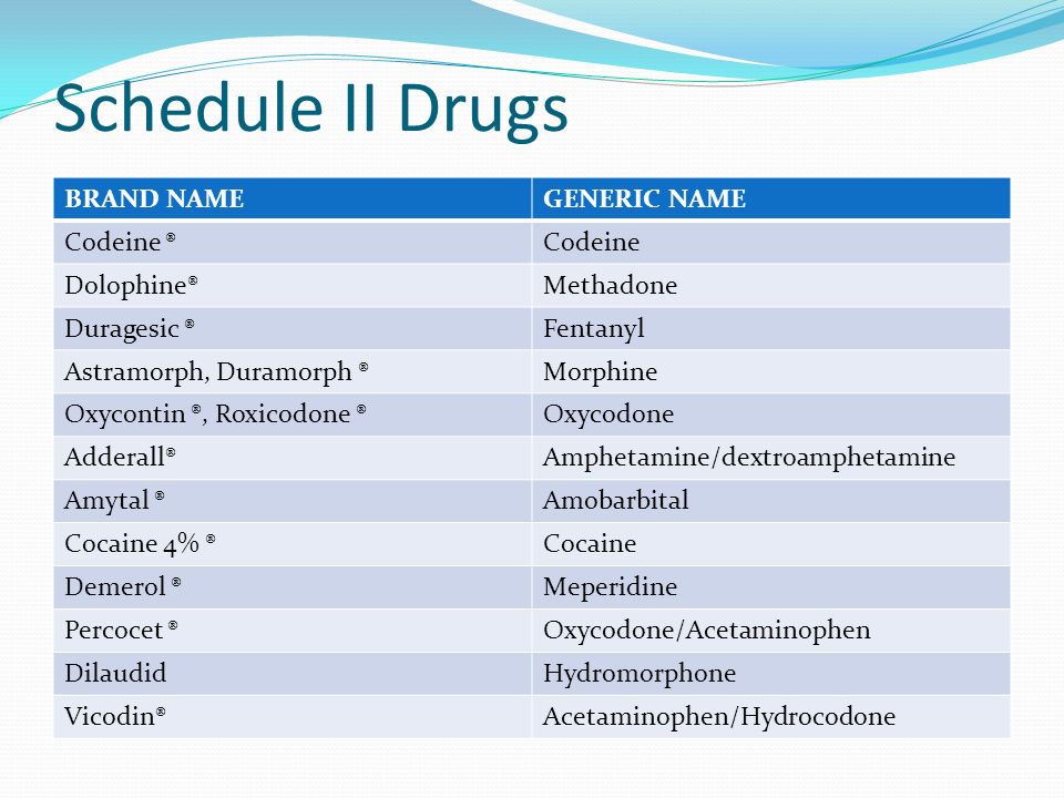 valium schedule 2 drug definitions